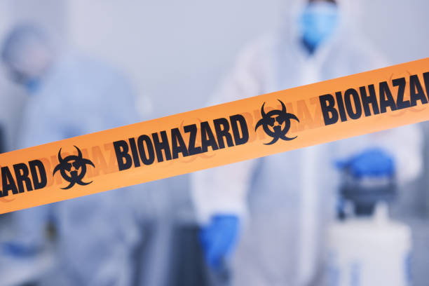 Professional Biohazard Cleanup technician working in Englewood, NJ